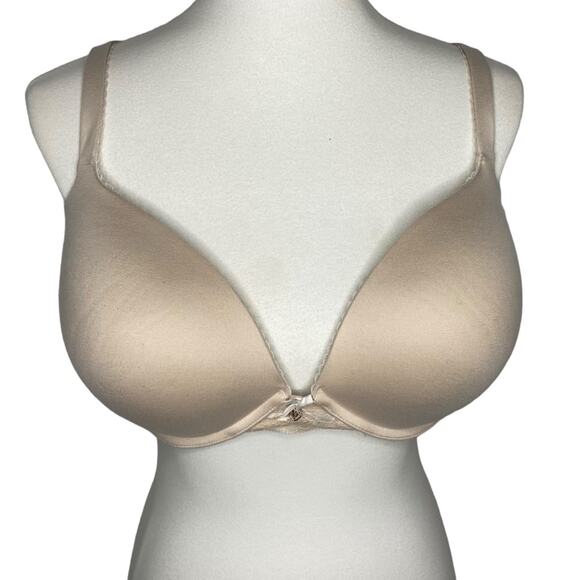 Victoria's Secret Bra Body By Victoria Push Up Beige Padded Underwire Size 38DDD - Picture 1 of 16